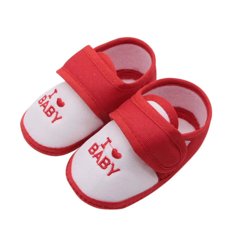 Baby Shoes Boy Girl Casual Anti-slip Sneaker Toddler Classic Letter Pattern Soft Bottom Shoe Infant Prewalker First Walkers