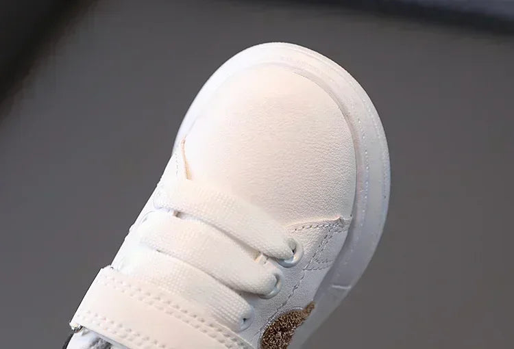 Baby Shoes Newborn Infant Toddler Casual Flat Round Toe Stylish Boys Girls Cotton Sole PU Leather Sneakers First Walkers Sports