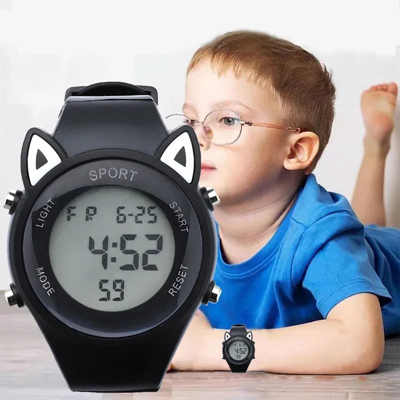 Children's Electronic Watches For Girls And Boys Analog Digital Sport Led Electronic Waterproof 3bar Wrist Watch Kids Relogio