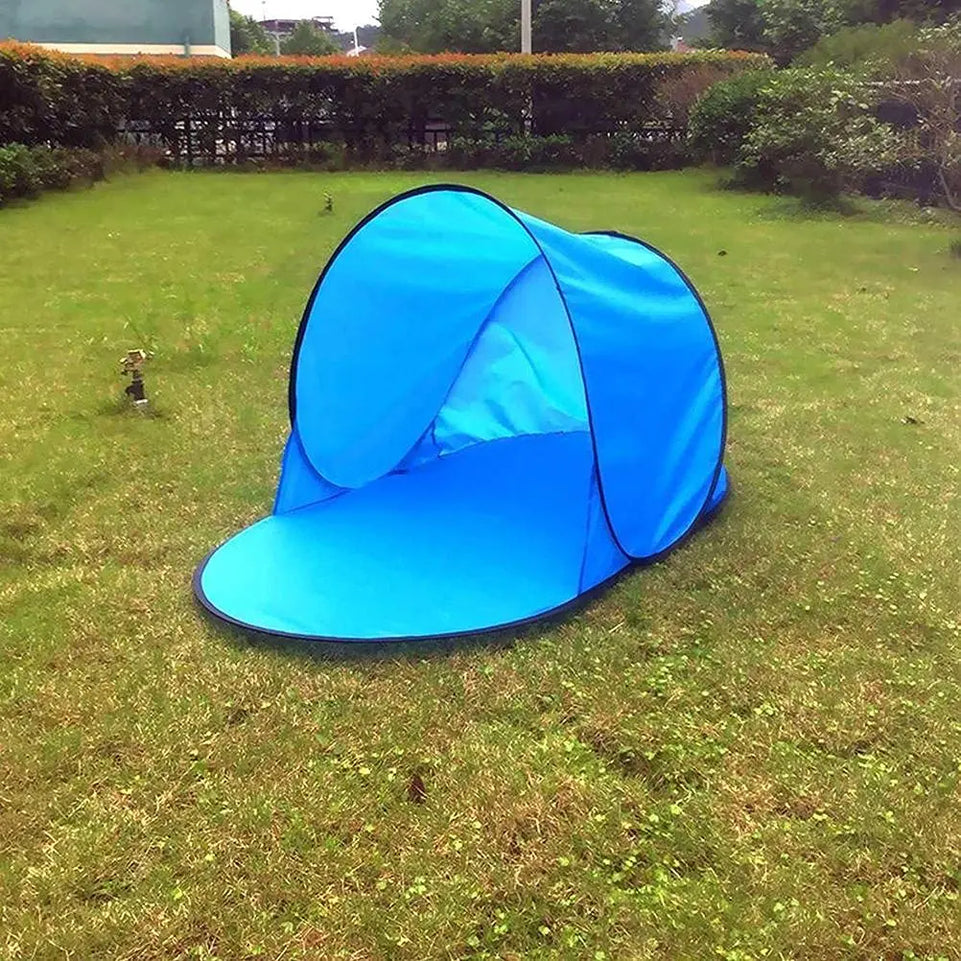 Mini Beach Tent Pop Up Portable Sun Awning Tent Outdoor Garden Camping for Baby Pets UV-protecting Shelter Windproof Sand-Proof
