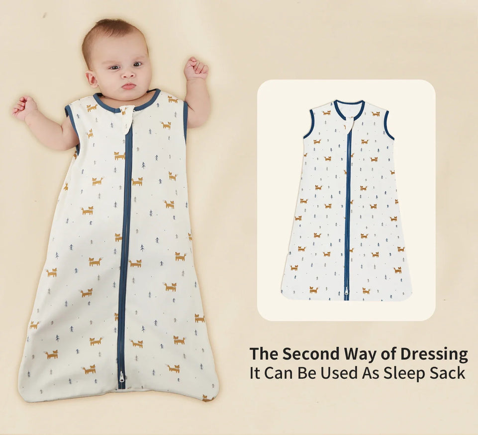 Baby Sleeping Bag For Newborn Summer Thin Soft Cotton Boys Girls Wrap Sleepwear 0-3M Adjustable Breathable Baby Swaddle Blanket