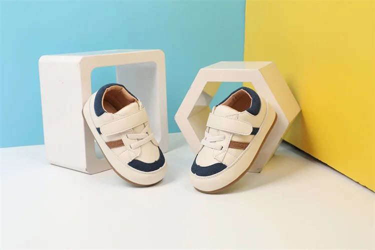 0-5 Years New Baby Shoes For Boy Leather Toddler Barefoot Shoes Soft Sole Outdoor Kids Tennis Fashion Little Girls Sneakers