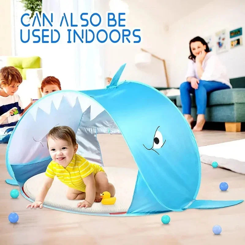 Portable Outdoor Baby Beach Tent with Pop Up Pool UV Sun Shelter  for Infant Child Water Play Toys Indoor House Tent Toys