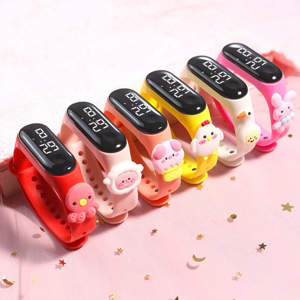 Children Watch Birthday Gift For Child Boy Girl Smart Led Digital Cartoon Kids Watch Waterproof Bracelet Wristwatch Reloj NiñO