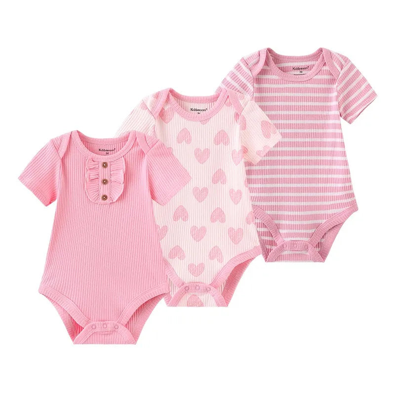 Baby clothes Breathable 3-piece cartoon clothes soft and comfortable for both boys and girls