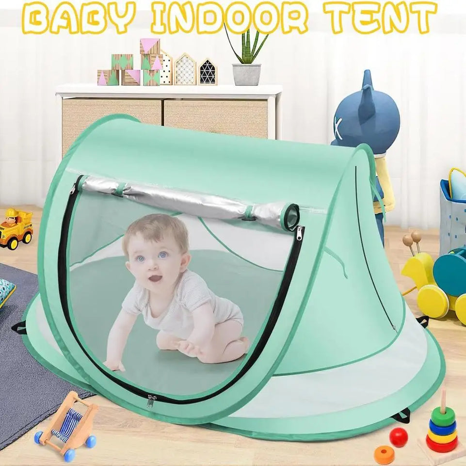 Outdoor Tent for Baby Sunshade Toddler Dome Foldable Baby Pop Up Tent for Vacation Camping Pool Beach Travel Backyard