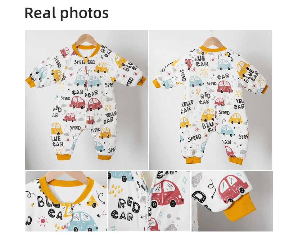 Baby Sleeping Bag Cute Girls Winter Warm Baby Sleepsack With Feet 1-4Years Kids Growth Blanket Sleepwear Children'S Sleeping Bag
