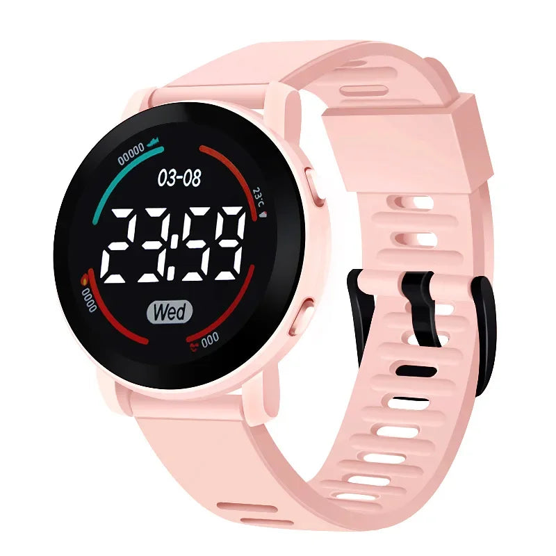 Children's Watches Fashion Digital Watches for Kids Waterproof Sport LED Electronic Wristwatch Simple Boys Girls Student Clock