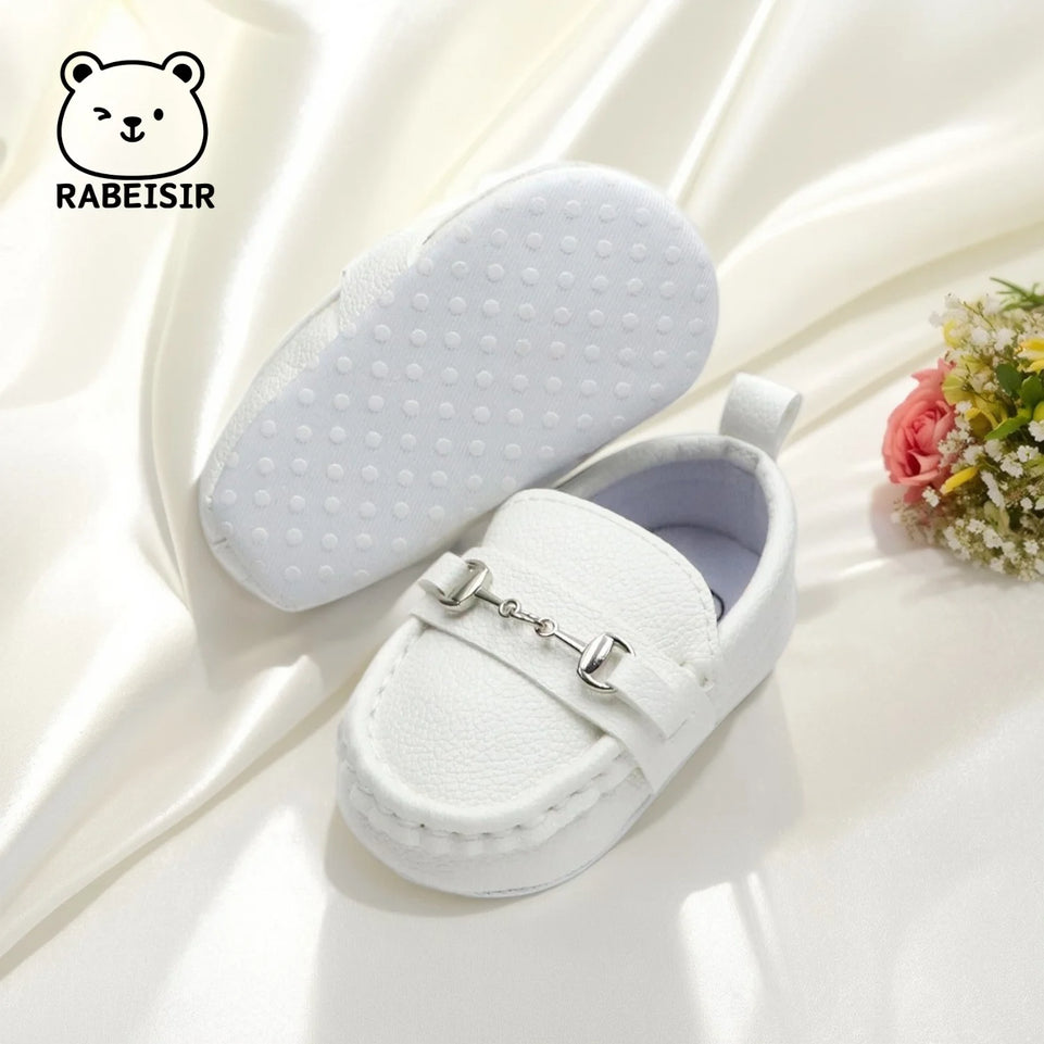 Baby shoes retro bean shoes baby walking shoes 6-12-18 months soft sole anti slip breathable