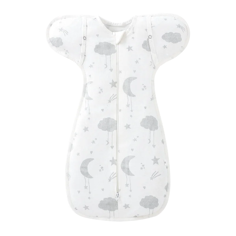 Baby Sleeping Bag Newborn Baby Swaddle Sleeveless Sleep Sack Summer Thin Cotton Soft 2-Ways Zipper Diaper Changing