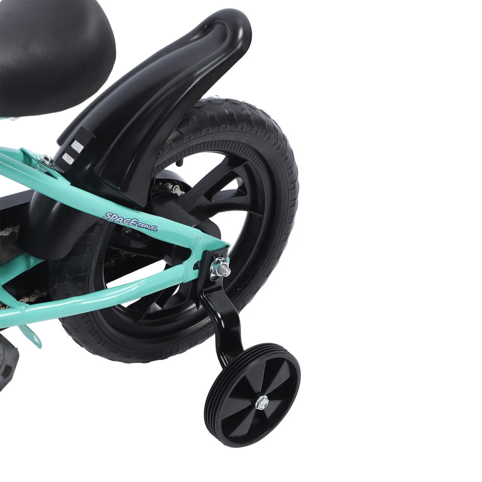 12inch Kids Bike Stable Riding High Carbon Steel Frame Baby Bicycle with Training Wheels for 2‑6 Years Old Children