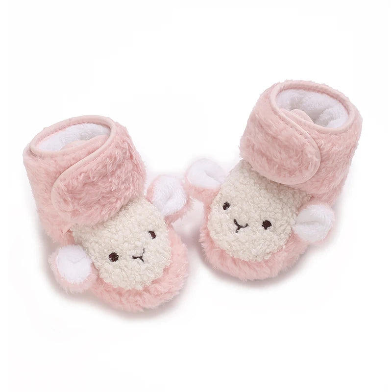 2025 New Baby Shoes 0-1 Year Old Baby Shoes Autumn and Winter Soft soled Sneakers 3-5 September Cotton Shoes for Boys and Girls
