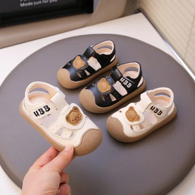 Baby Beach Shoes Breathable Anti-Slip Soft Sole Comfortable First Walkers 2025 Summer New Sandals for Toddlers Sandals Bears