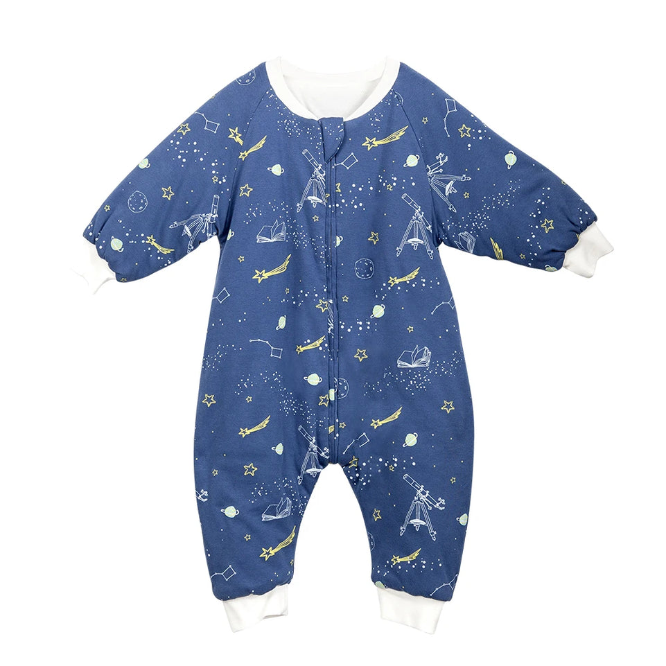 Baby Sleeping Bag Cute Girls Winter Warm Baby Sleepsack With Feet 1-4Years Kids Growth Blanket Sleepwear Children'S Sleeping Bag