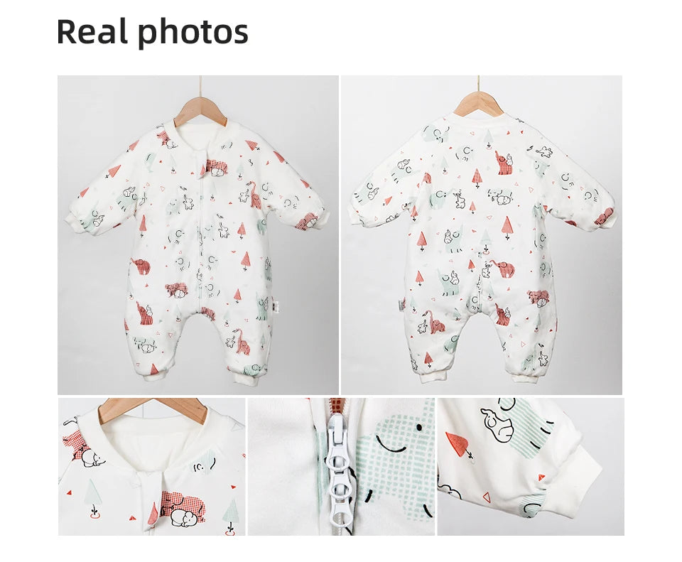 Baby Sleeping Bag Cute Girls Winter Warm Baby Sleepsack With Feet 1-4Years Kids Growth Blanket Sleepwear Children'S Sleeping Bag